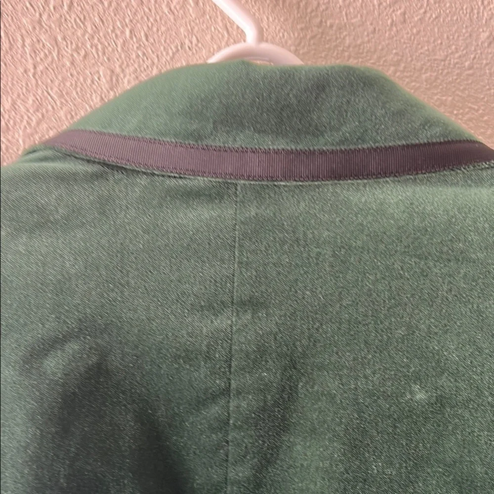 Kate Spade Green Velvet Blazer Classic Suit Jacket